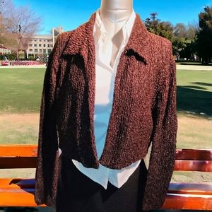 BETH SCHAEFFER | 🍫🍪 Soft Chocolate Brown Cardigan | EUC ✨ size S